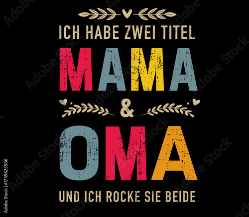 Mama Oma Mutter lustige Vektorgrafik