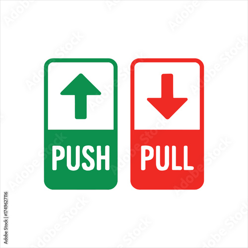 push, pull logo