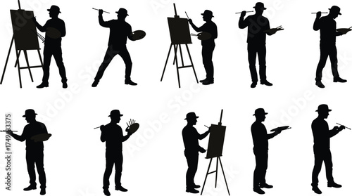 Silhouette, guitar, microphone, music, performance, studio, equipment, amplifier, musician, concert, sound, audio, stage, setup, black, icon, electric, bass, acoustic, stand