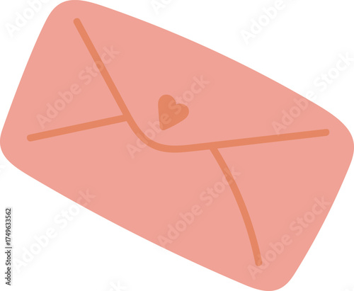 Envelope with Heart Seal
