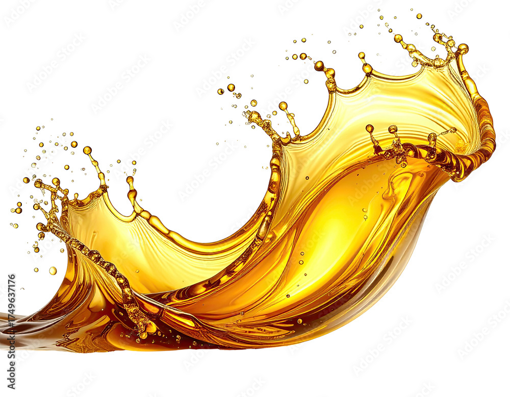 Fototapeta premium Golden liquid splash (11)