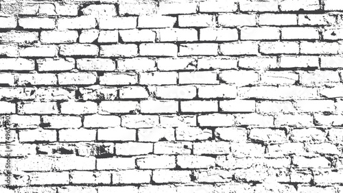 Grunge brick wall background with rough overlay texture for vintage design  