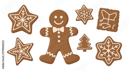 Christmas gingerbread cookies and festive treats ideal for holiday baking and seasonal celebrations