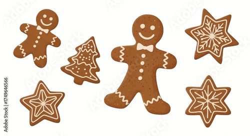 Christmas gingerbread cookies and festive treats ideal for holiday baking and seasonal celebrations