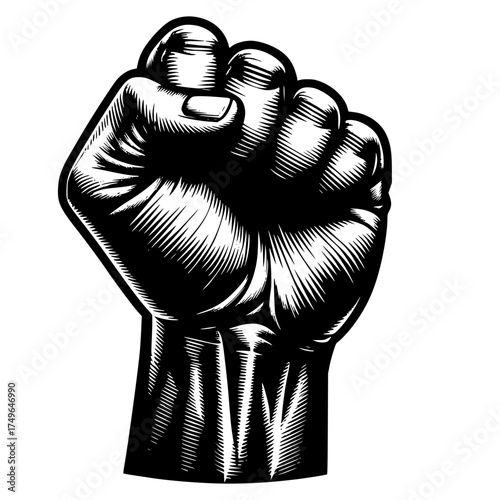 Victory Fist Depiction vector Image illustration 