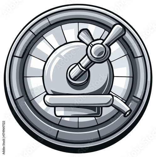 Grayscale cartoon illustration of a vintage wooden barrel with a spigot