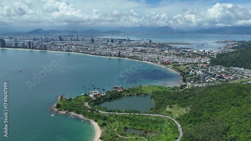 Green Hills and Blue Waters of Son Tra Peninsula