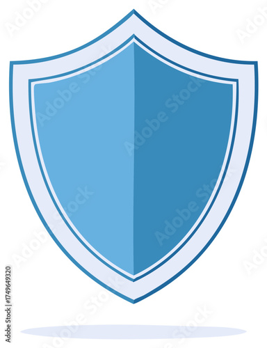 Free Download Vector illustration of a blue shield symbol for security safety and protection concepts - GFXLoad
