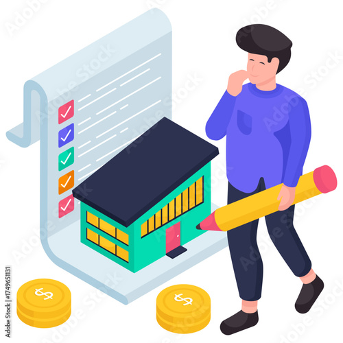 Premium download illustration of estate list 