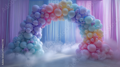 Pastel balloon arch decoration ideas for party backdrop baby shower and birthday event celebration decor