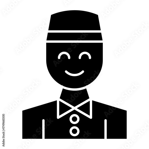 Bellboy glyph icon