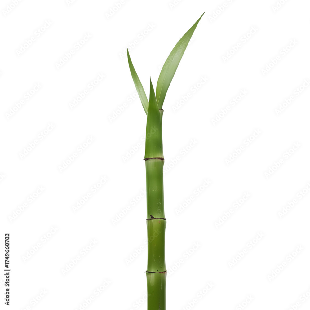 Naklejka premium bamboo isolated on white background