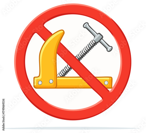 No Clamp Sign, Prohibition of the Use of a Clamp