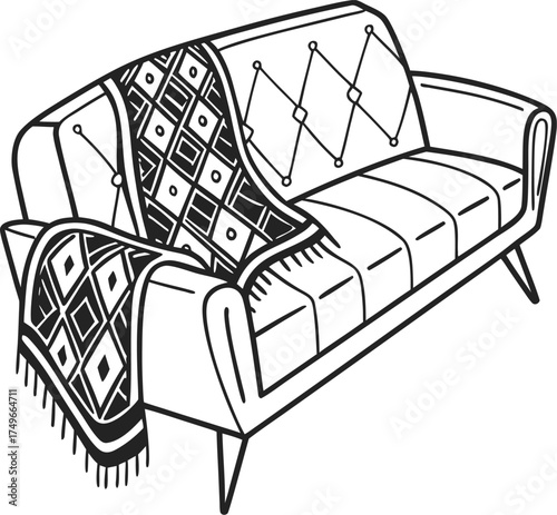 bed with pillows