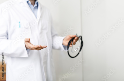 Doctor with stethoscope, me...