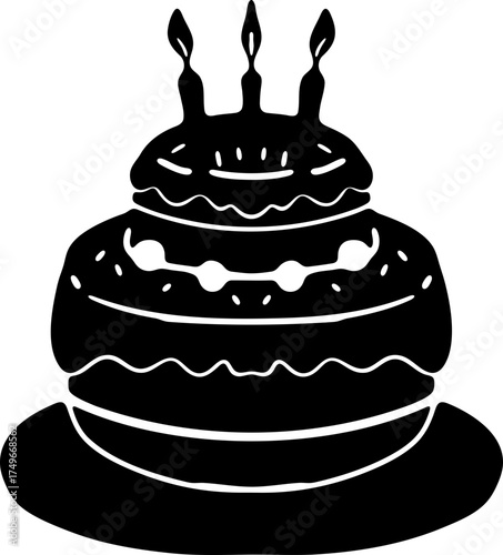 Hand Drawn Birthday Cake