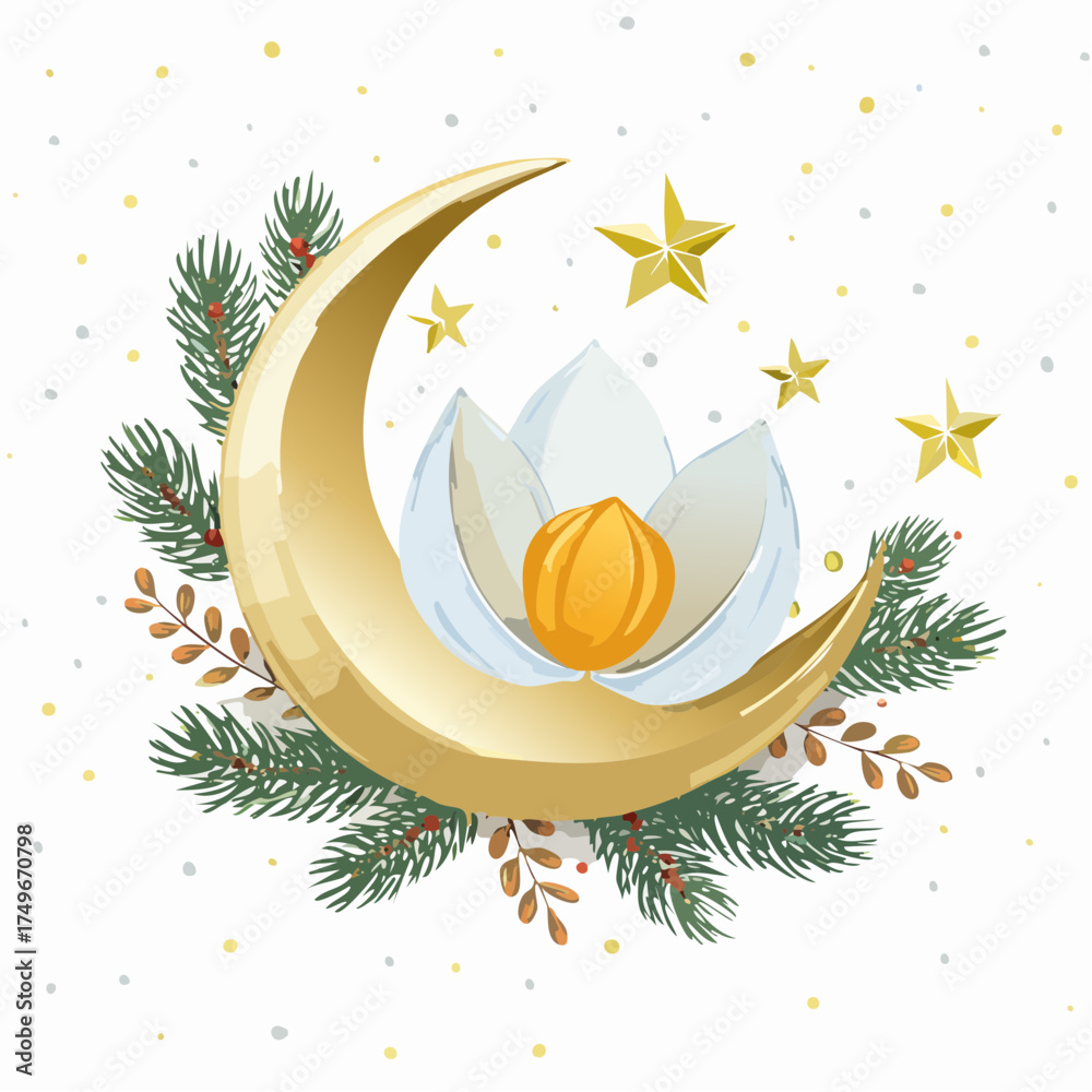 Naklejka premium Weihnachtsessen