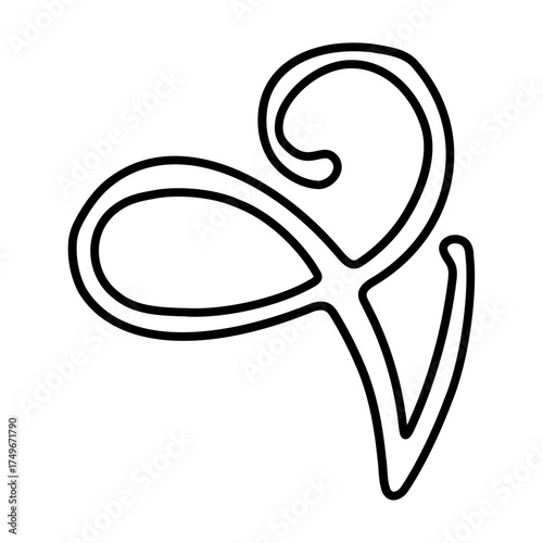Alphabet Icon V