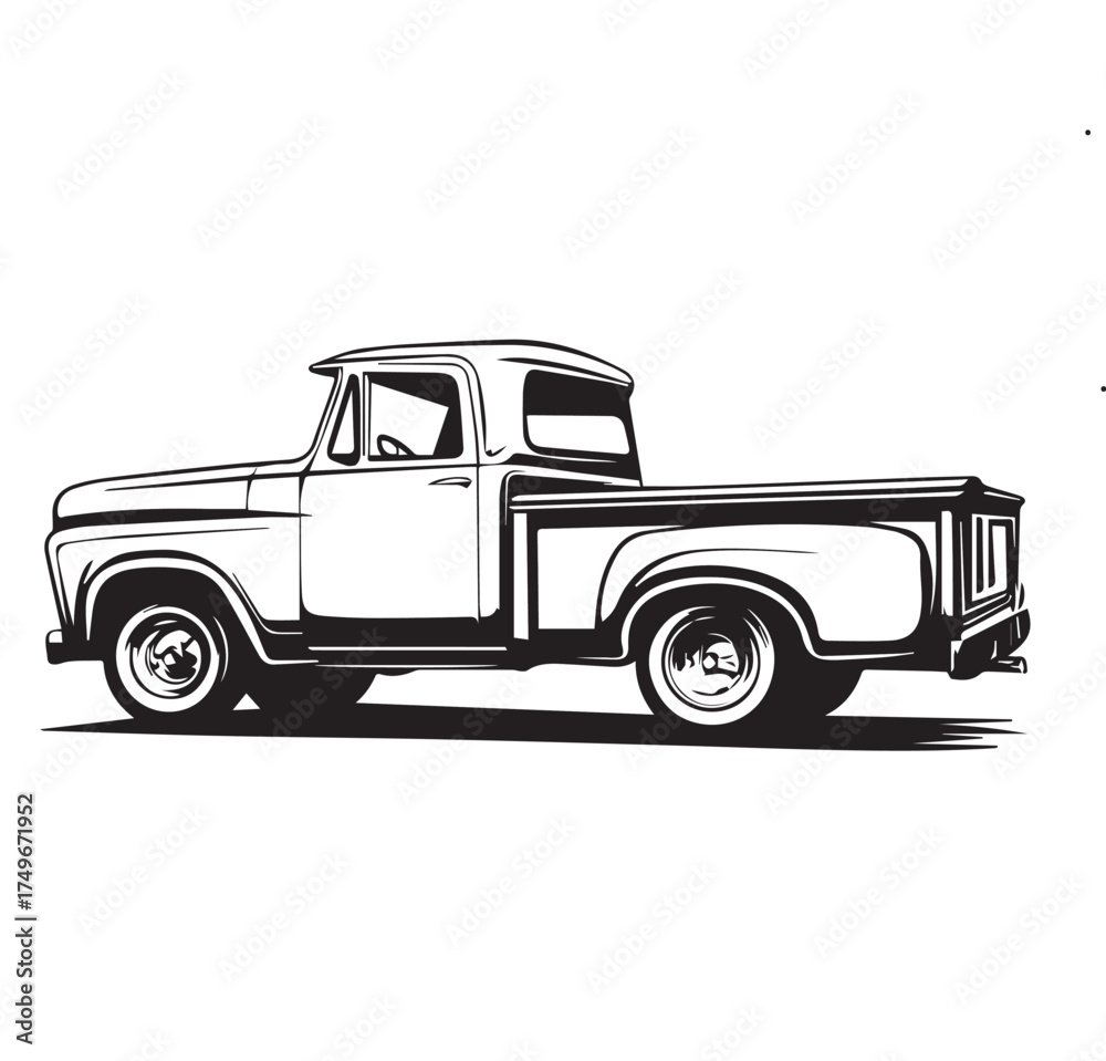 Fototapeta premium old truck vector