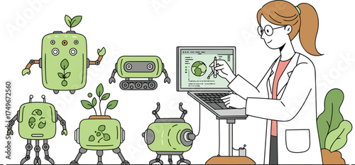 Robots and Scientist Innovating for a Greener Future