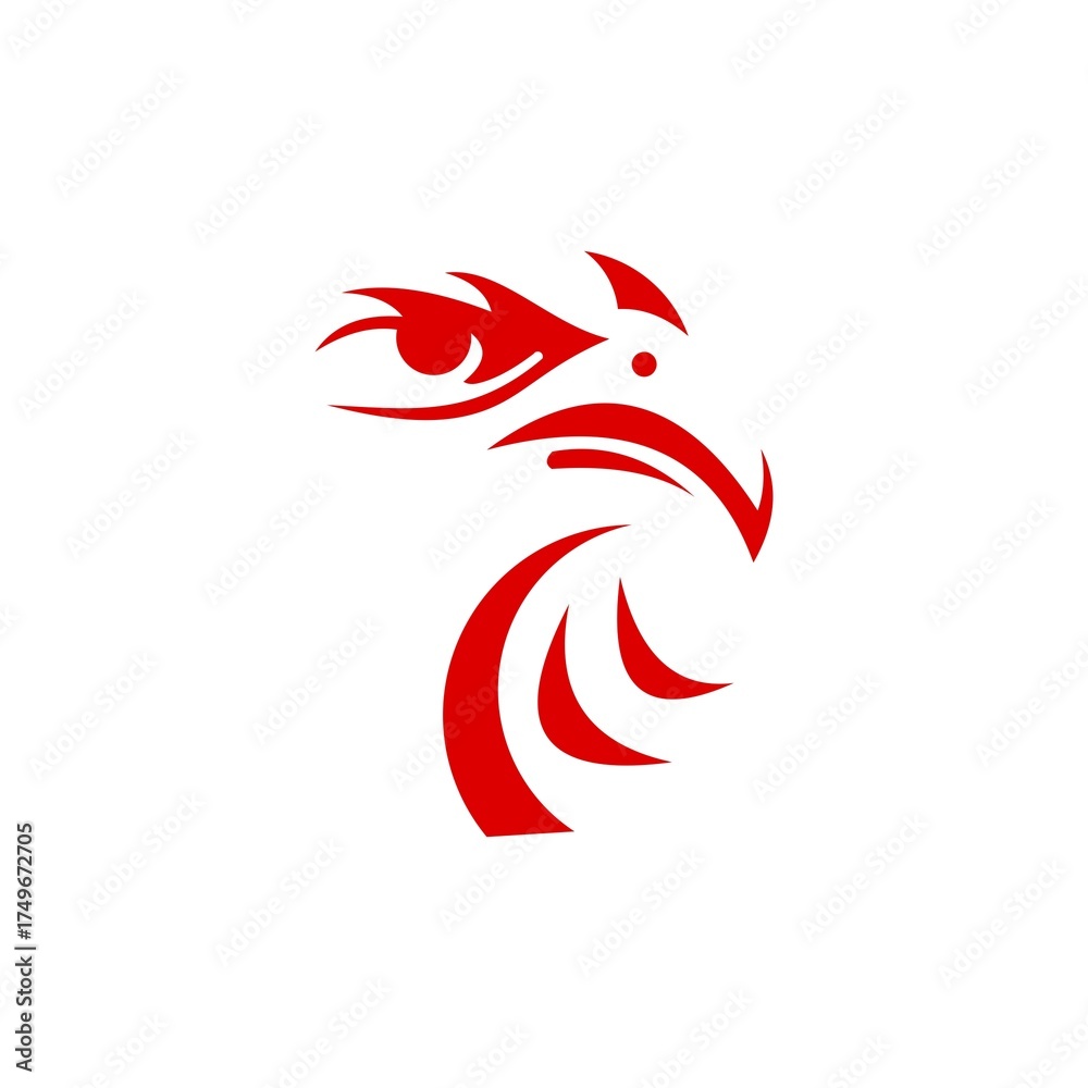 Obraz premium vector image of an eagle