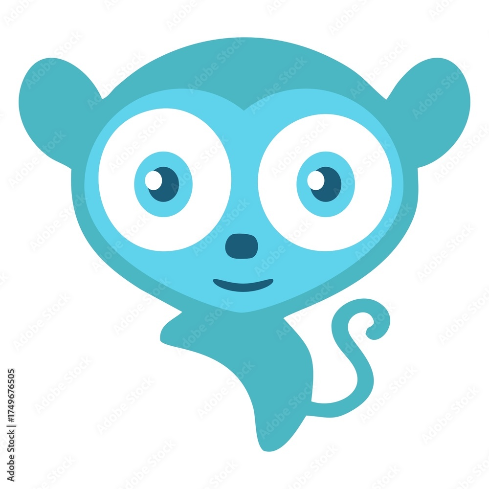 Obraz premium monkey on white background