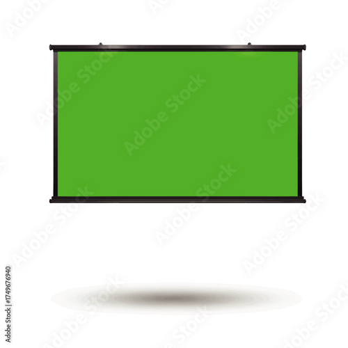 Portable Green Screen for Video Production and Chroma Keying.