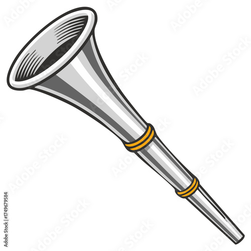Vuvuzela stadium horn vector illustration