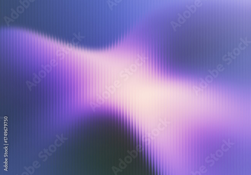 Abstract futuristic background featuring a glowing purple and violet light wave flowing across a blue backdrop with a subtle vertical line texture