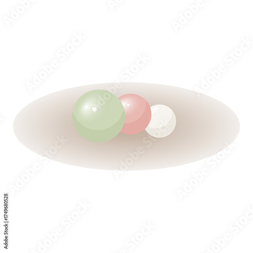 Dongzhi festival vector illustration. Winter solstice asian holiday symbol and food. Chinese art for menu template, website banner, promotional material