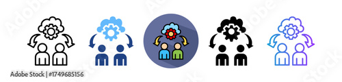 Team Collaboration multiple icon
