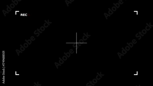 frame of the video camera screen, simple Camera recording interface shape icon. 
