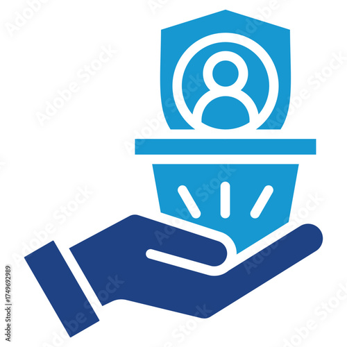 Consumer Protection glyph color icon