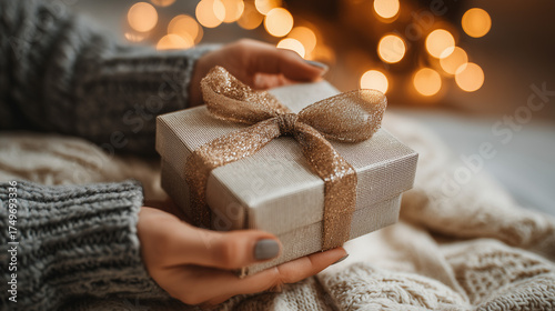 プレゼントを開けるシーン / Opening Christmas Gift