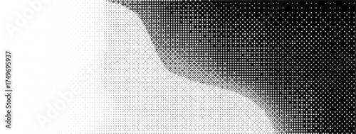 8 bit dither with pattern gradient and black bg for bitmap game background. Pixel background fade and wallpaper effect with tile old and video overlay illustration. Gradation comic and geometric