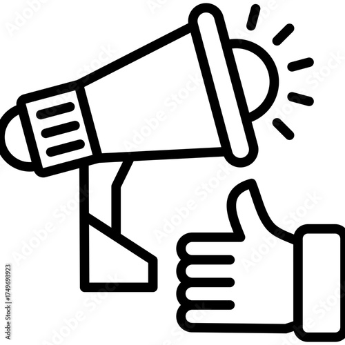 Ethical Marketing line icon