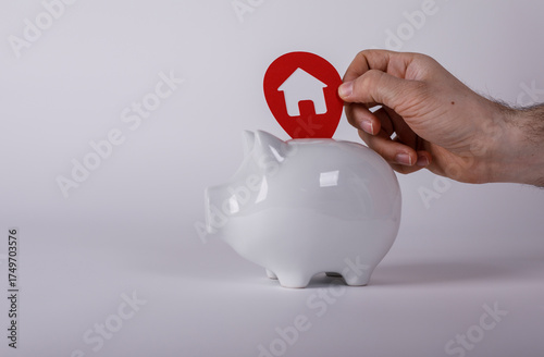 Conceptual image of saving ...