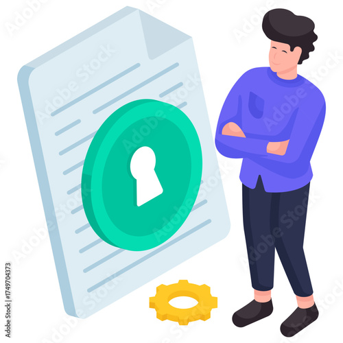 An illustration design of secure file