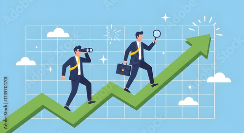 Strategic Business Growth Vision Forward Thinking and Progress with Dynamic Leadership Charting a Course to Success Exploring New Opportunities and Investment Analysis