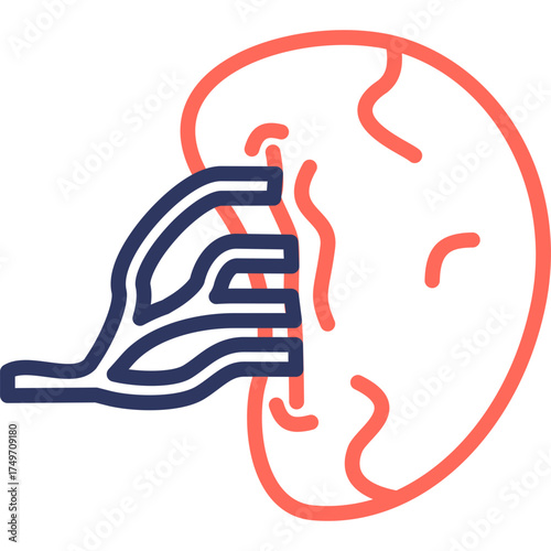 Spleen line color icon