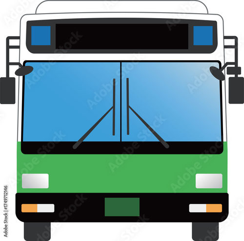 正面から見た路線バス