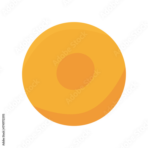 orange circle button