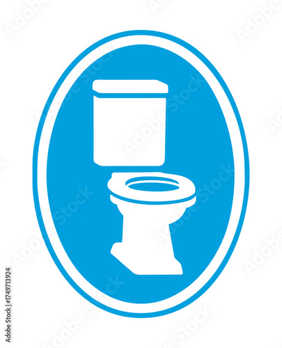 Toilet sign isollated logo vector