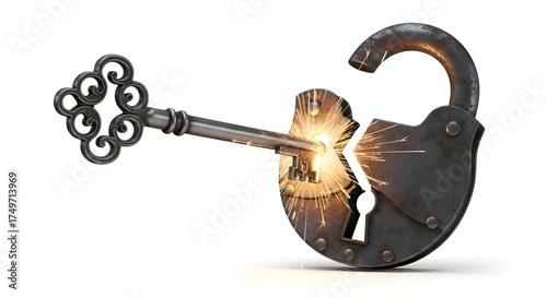 Unlocking Potential - Key to Success and Opportunity.