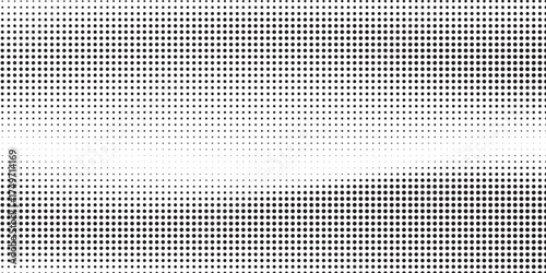Simple grunge dotted halftone gradient texture. Vanishing polka dot backgroun abstract