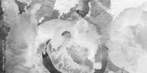 abstract monochrome ink or black watercolor splatters, suitable for winter sports or action theme, abstract watercolor grey background texture, elegant white marble texture with subtle gray veins.