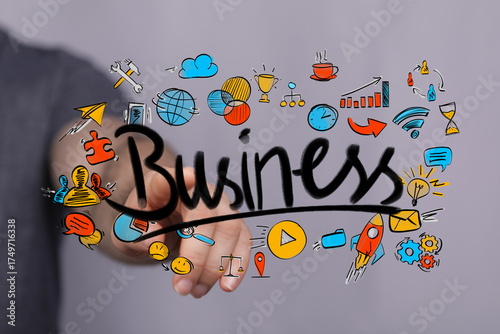 Business concept image. Han...