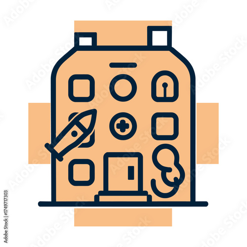 Icon of a Medical Building