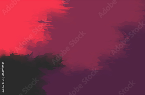 Watercolor brush background, splash paint color pattern, graphic template vector illustration .
