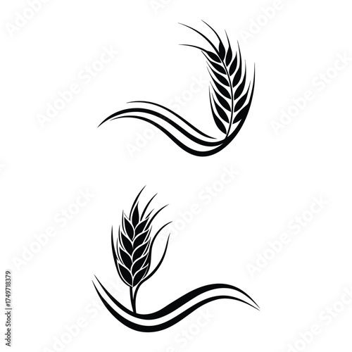 Modern leaf logo design with vibrant colors and helvetica font